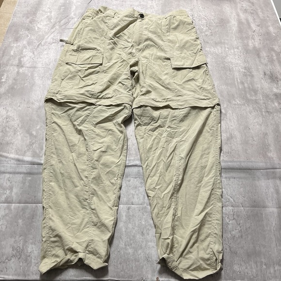 The Unbranded Brand Other - Columbia Pants Mens 32 Beige Convertible Ripstop Cargo Nylon Outdoor Xl 32 Fish